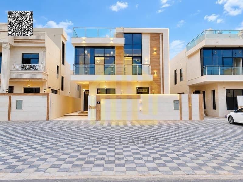 Luxury modern villa for sale in Al Helio | Ground floor, first floor, and roof | Registration fees included | Prime location near schools and amenitie, photo 2