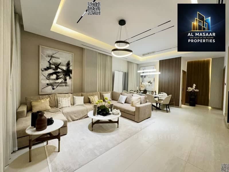Villa for sale on Sheikh Mohammed Bin Zayed Road, located on a main street near the park. It features two floors and a rooftop terrace. Freehold owner, photo 3