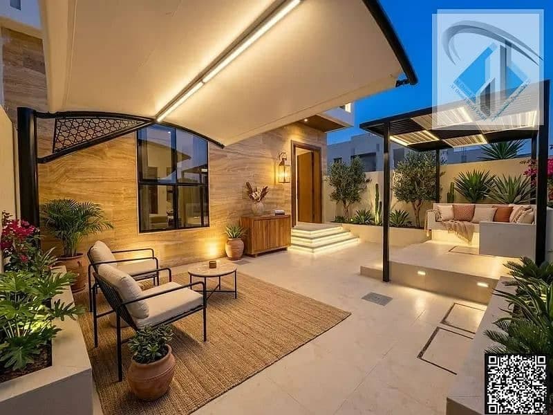 Own a villa for the same cost as rent. It boasts an exceptional location and a special price—inclusive of registration and ownership transfer fees—and, Al Helio