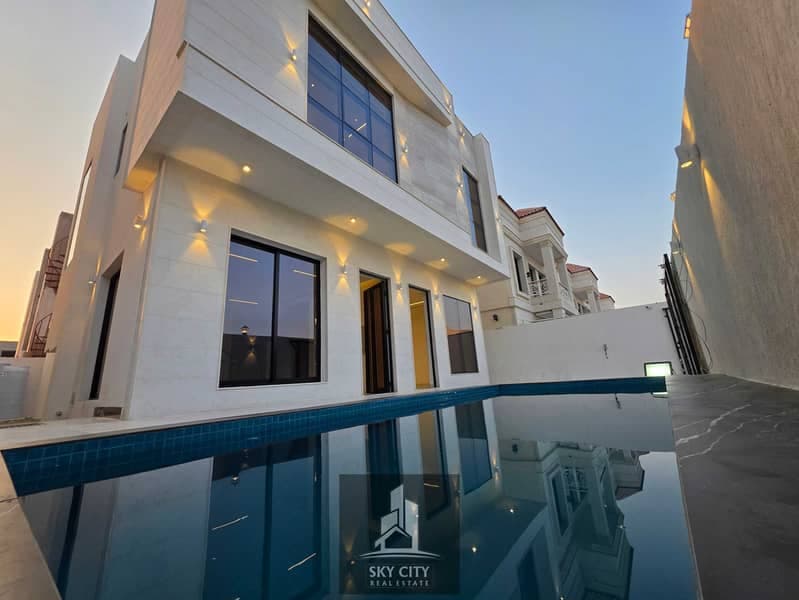 Move-in ready; includes electricity, water, and registration/ownership transfer fees. Two-story house featuring 5 bedrooms, a swimming pool, and a lar, photo 2