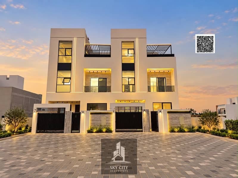 An exceptional location and a once-in-a-lifetime opportunity: a luxurious, modern villa featuring a 30-meter setback and a "Dubai-style" design.، Al Zahya
